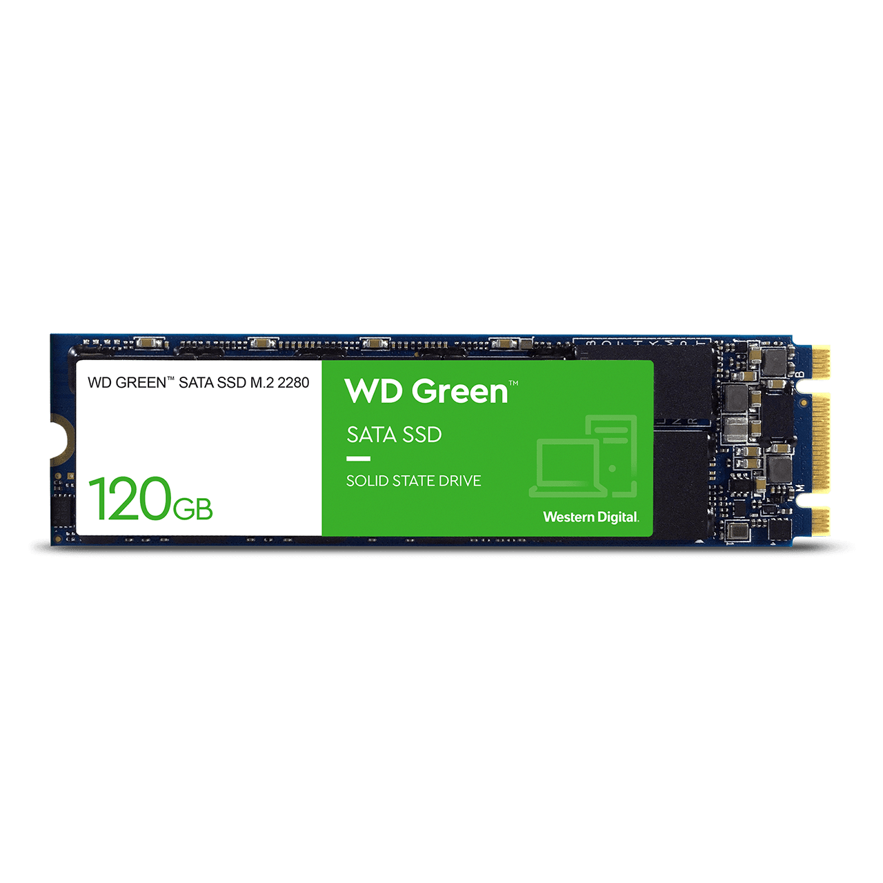 WD Green Sata SSD M2 Front 120GB